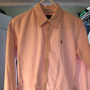 Ralph Lauren - pink stripped button up